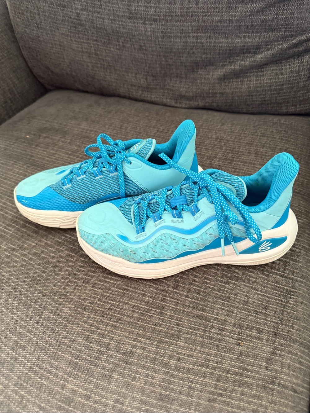 Light Blue youth Stephen Curry Athletic Sneakers - Breathable Comfort
